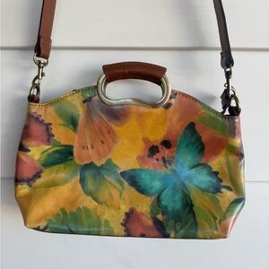 New! Patricia Nash Milan Leather Butterfly Bag